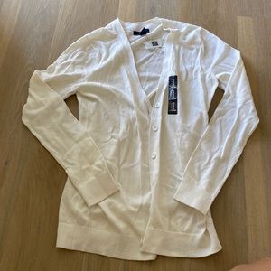 Brand New Gap white cardigan M